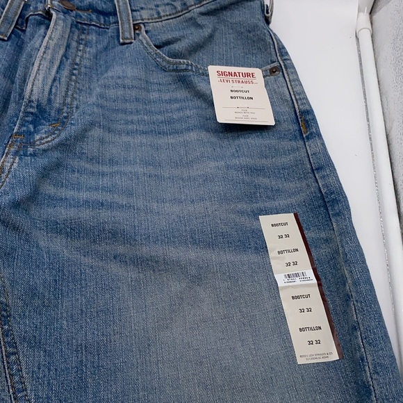 Levi Strauss Signature Bootcut 5 Pocket Men’s Blue Jeans Size 32 x 32 - Picture 10 of 15